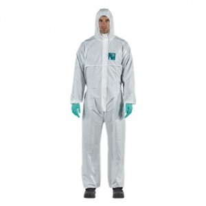 Ansell AlphaTec 1800 Standard White Coveralls with Hood 111